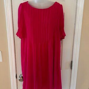 DKNY Dark Pink Swing Dress